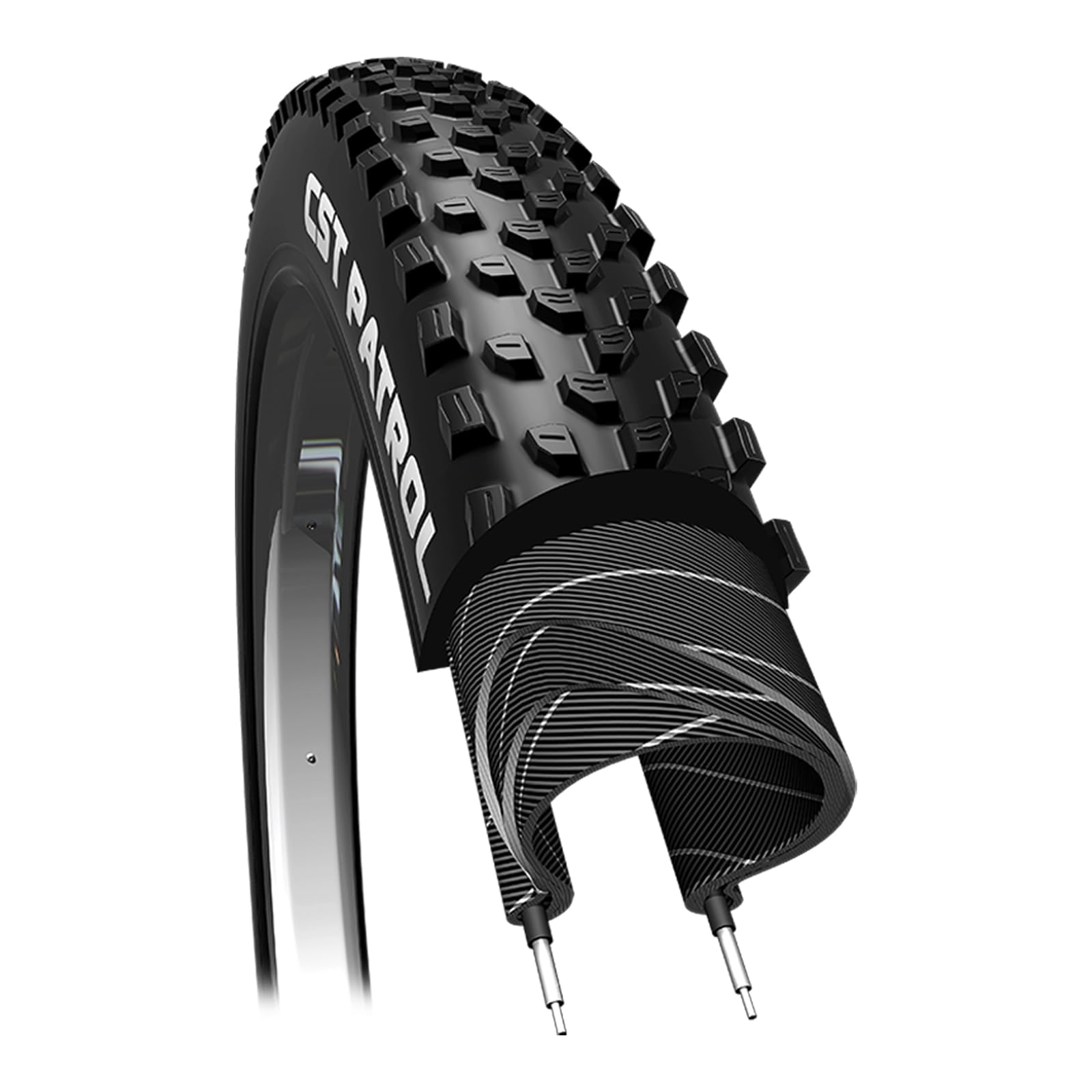 CST 001914, Cop.CS 29x2.40 (60-622) Patrol C1846 60 TPI TL# Unisex-Adult, Black