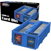 BCW Collectible Card Bin &ndash; (Single, Blue) | Holds up to 1600 Cards | Plastic Storage Box for Pok&eacute;mon, MTG &amp; Sports Cards