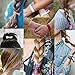 Susufaa 100 Pcs / Lot Candy Color Ribbon Ponytail Holder Yoga Twist Elastic Band or Hair Ties Hair Accessories