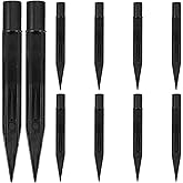 Kisangel Solar Light Stakes Replacement 10 Pcs Plastic Ground Stakes 5.51 Inch Durable Outdoor Garden Lamp Stakes for Lawn Pathway Decoration