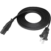 AC Power Cable 2 Prong Cord 8.2ft Replacement for Vizio E43-C2, E40-C2 TV | Polarized Replacement for Vizio E50-C1, E48-C2, E55-C1, E60-C3, E55-C2 TV