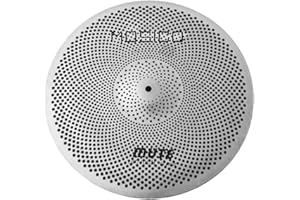 Mosico Low Volume Crash Cymbal 16" Mute Silver Crash Cymbal Pracyice Drum Cymbal (16"Crash)