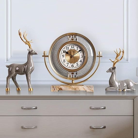 SBDLXY Relojes de Mesa para Sala de Estar Reloj de Escritorio clásico