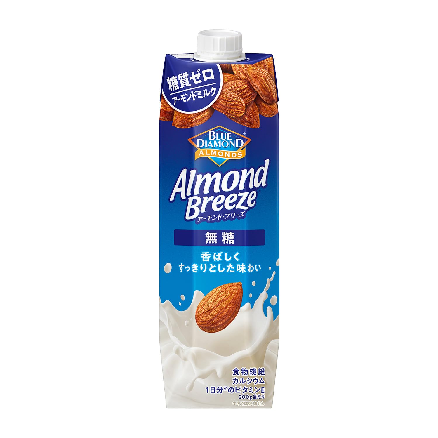 カゴメ アーモンド・ブリーズ 無糖 1000g紙パック×6本 (アーモンドミルク 糖質ゼロ ビタミンE 食物繊維 カルシウム 常温保存可能)