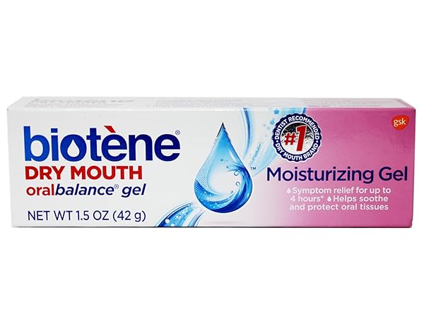 BIOTENE ORALBALANCE MOISTURIZING GEL, ALCOHOL FREE GEL AND DRY MOUTH GEL, FLAVOR FREE – 1.5 OZ