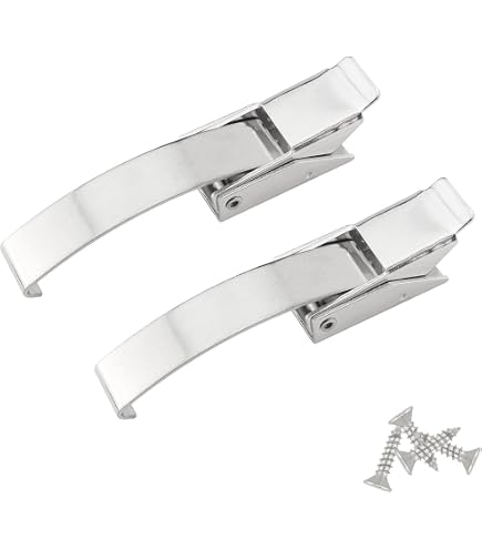 2 Chiusure A Leva In Acciaio Inox 304 Per Portelli - Regolabili 160-180mm, M-ARINE BABY
