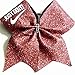 CHEER BOW - JUST DO IT ! Black Glitter Cheerleading Bow with white glitter lettering - Custom & Team cheer bows by request ...check out the other colors available by request
