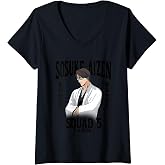 Women's Bleach Sosuke Aizen Squad 5 Anime V-Neck T-Shirt