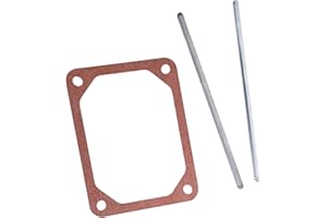 YIHZHONG 690981 & 690982 Push Rods Set Compatible with B&S Lawnmower Engine - Motor Push Rod Set & B & S 690971 Rocker Cover Gasket Replaces 273486 690971