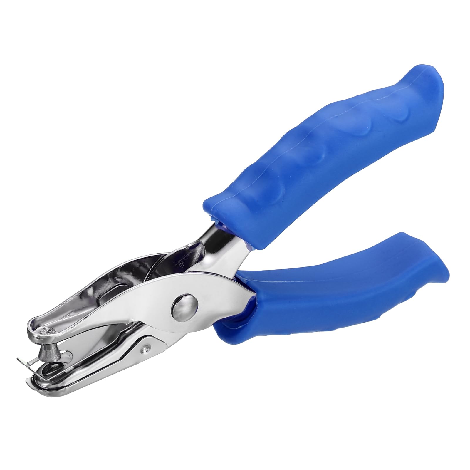 YOKIVE Single Hole Punch Hole Paper Puncher | Metal Paper Punching Tool Great for Packaging Card Scrapbook Notebook, (Blue 1/4")