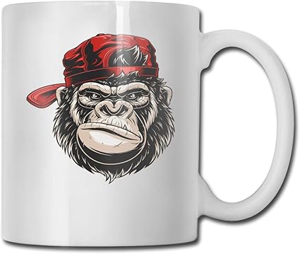 Amazon Co Jp マグカップ カジュアル キャップ 野球帽 サル ゴリラ おしゃれ コーヒーカップ ティーカップ コップ 面白い食器 かわいい 大容量 陶器 プレゼント ホーム キッチン