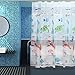 Kalokelvin PEVA 6G Shower Curtain Liner Waterproof with 12 Metal Hooks 72x72 Inches - Underwater World