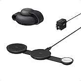 Anker MagSafe Compatible MagGo UFO 3-in-1 Charger, iPhone 17 Wireless Charging Station, 15W Qi2 Certified, Foldable Travel Ch