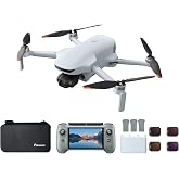 Potensic ATOM 3 Fly More Combo(RC PTD 2), Bundle with ND Filter | Drones with Camera for Adults 4K 60fps, 8K Photo, 5.5&rsquo;&rsquo; Display, 120-Min Flight, 16KM Video Transmission, 1/1.3&rsquo;&rsquo; CMOS