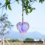 Crystal Heart Prism Sun Catcher by H&D Hyaline & Dora 50mm Glass Rainbow view 2