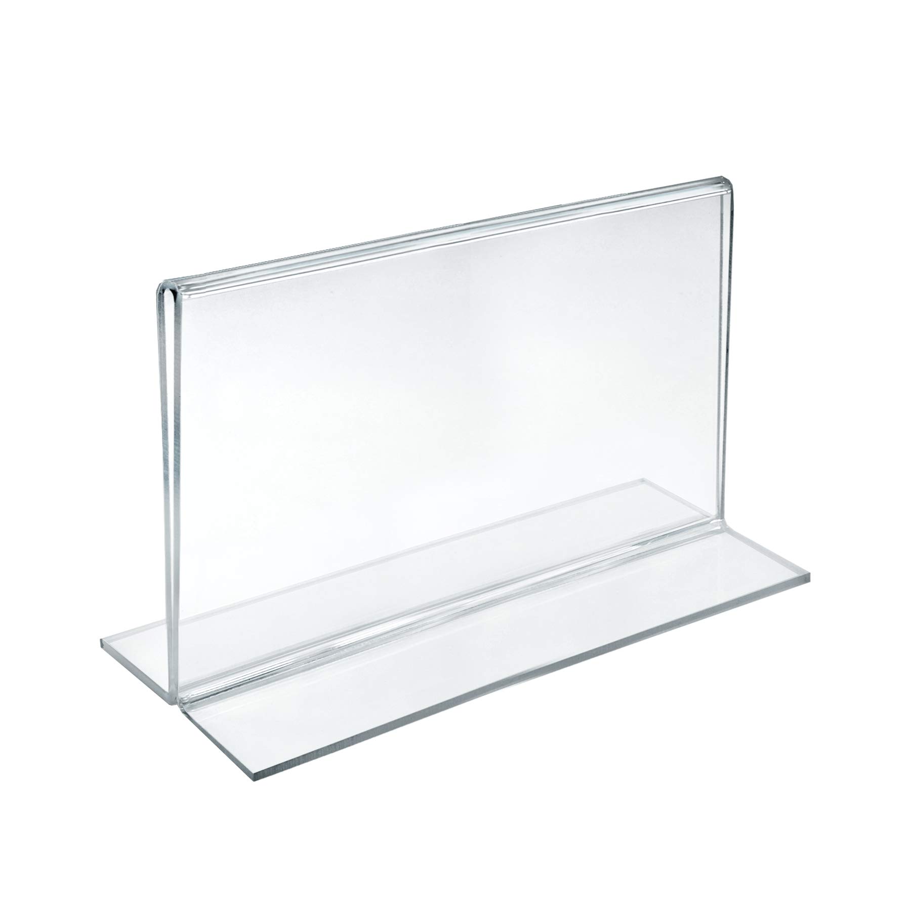 Azar 152727 Horizontal Double-Sided Stand Up Sign Holder, 10 Count