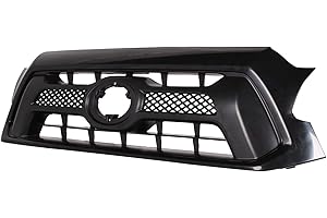 TORCIA Front Grille Compatible with 2012-2015 Toyota Tacoma w/Black Frame, ABS Replacement Bumper Grill for TO1200352 53100-04481-PFM