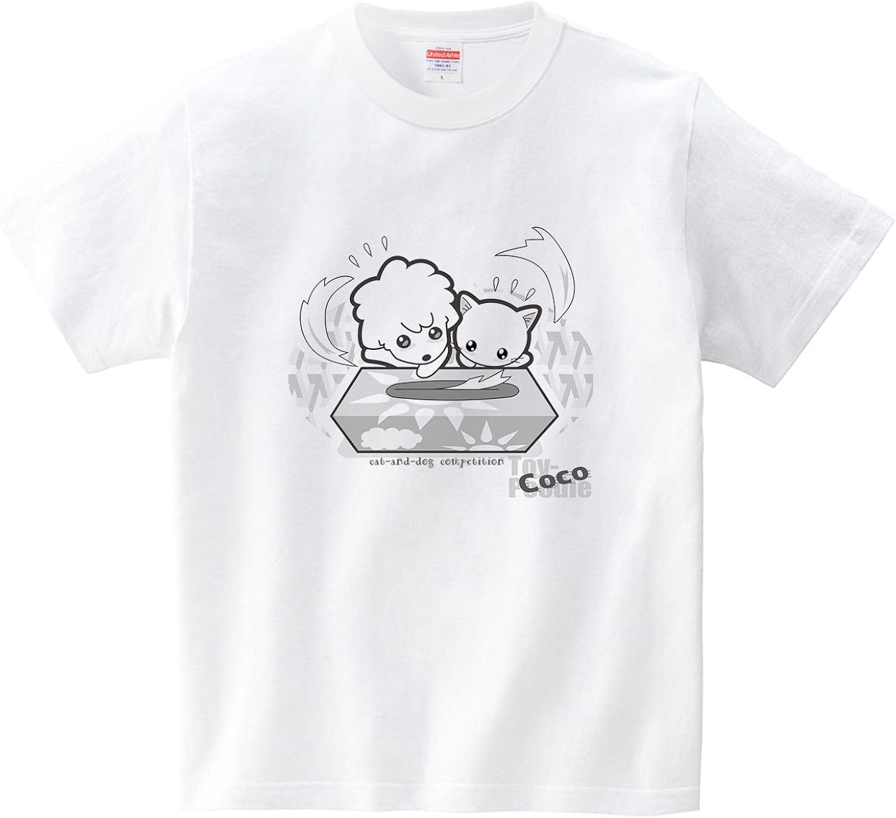 Amazon イタクシーズ Tシャツ Toy Poodle Coco ココとペロ シー ディー ディー メンズ オリジナルプリント 通販