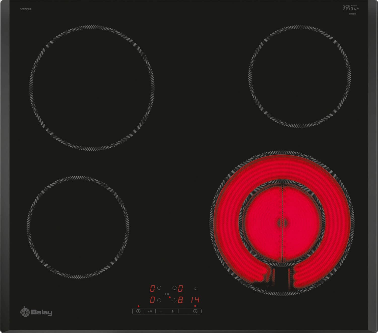 Balay-3EB721LR-Placa-Vitroceramica-4-Zonas-de-Coccion-60-cm-Zona-doble-21-12-cm-Biselada-Color-Negro