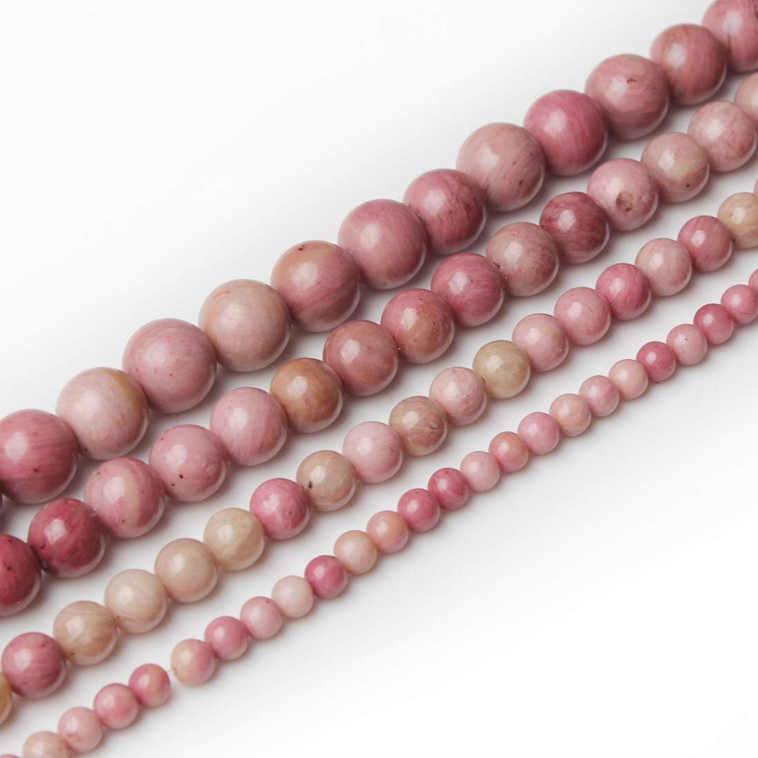 MICG Pink Natural Rhodochrosite Loose Stone Beads for Jewelry Bracelet Necklace DIY Making