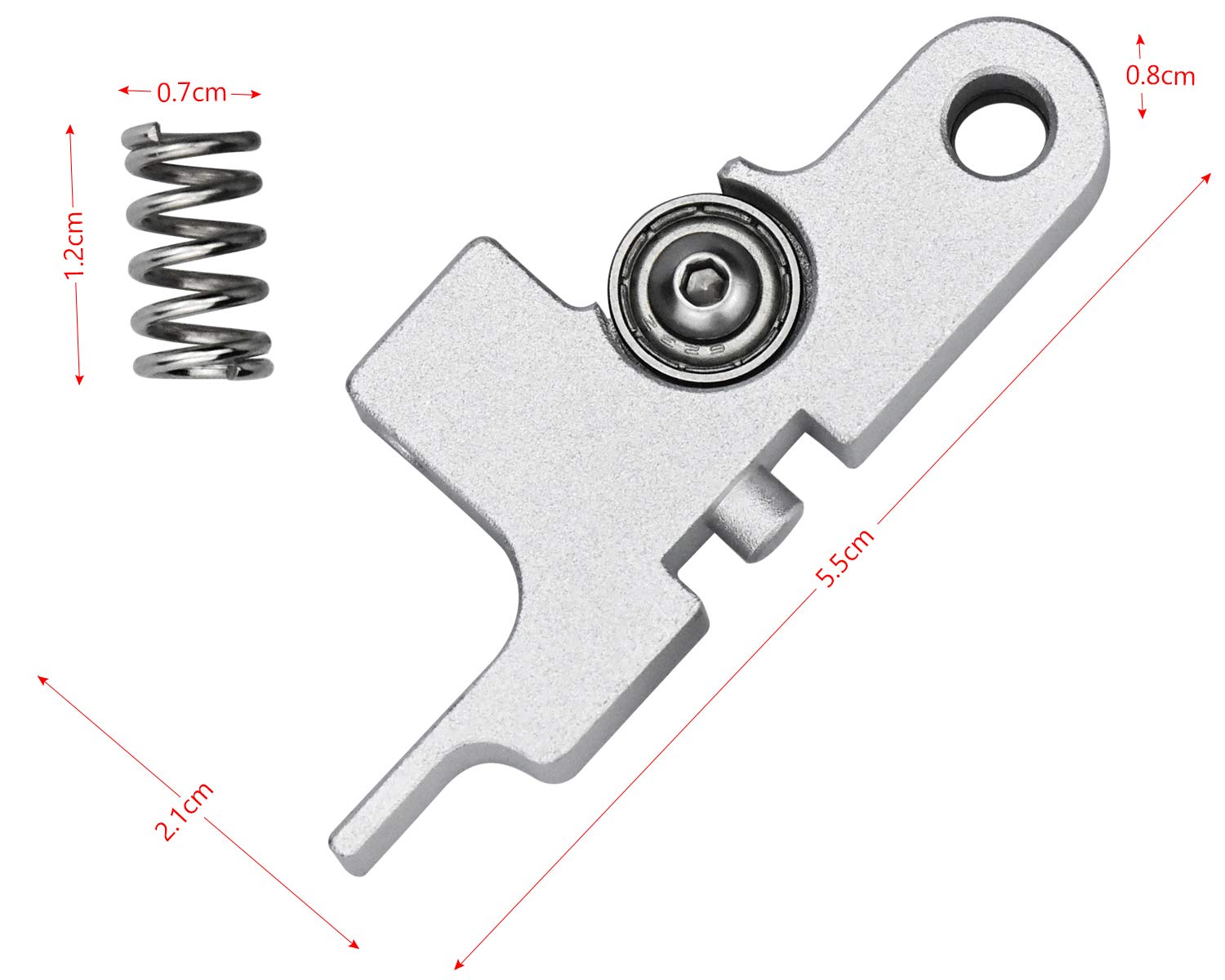 Review [2pcs Of Pack] Aluminum Alloy Extruder Idler Arm, All Metal Titan Aero 3d Printer Replacement Parts For 1 75mm Prusa I3 Mk2 Ultimate Artillery Sidewinder - View #12