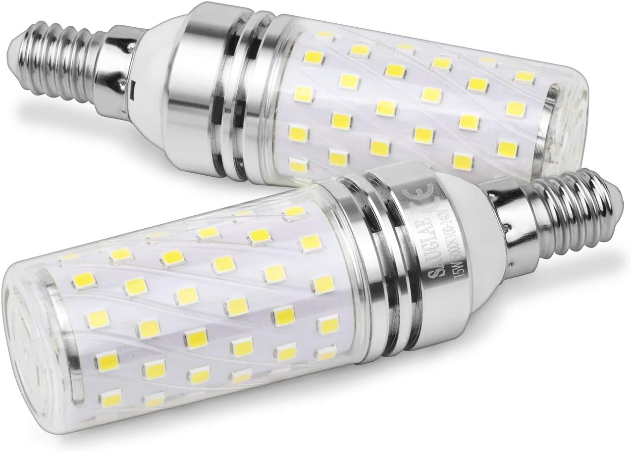 SAUGLAE Led Corn Bulbs 15W, 120W Incandescent Bulbs Equivalent, 6000K Daylight White, 1700Lm - Image 4