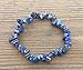 [A&S Crystals] LAPIS LAZULI Natural Stone Gemstone Stretchy Chip Bracelet