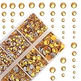 4000Pcs Mixed Size Hot Fix Round Crystals Gems