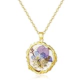 Hefestus Birth Flower Necklaces for Women,August