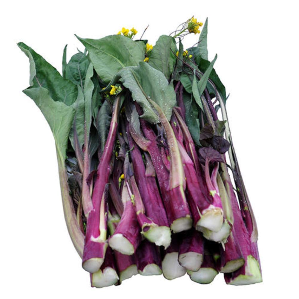 Red Choy Sum Seeds 3.5g about1300pcs Organic Cabbage Broccoli Raab Yellow Flower Sweet Vegetables Plants Seeds for Planting Garden Yard Outdoor