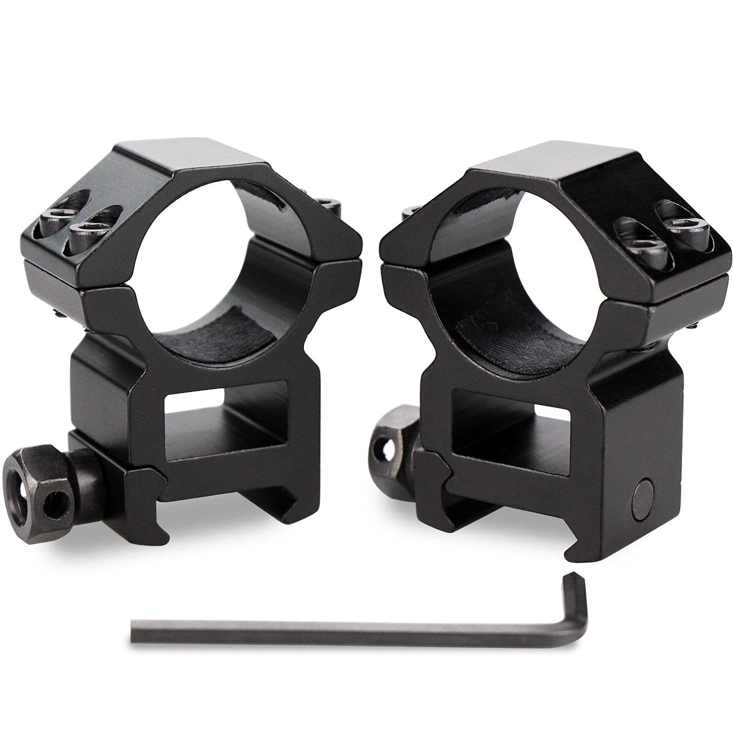 YONCONO Scope Mount Rings,High Profile Picatinny/Weaver Rings(1-Inch, 2-Piece)