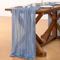 Socomi Dusty Blue Fall Thanksgiving Cheesecloth