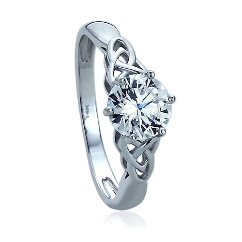 celtic love knot engagement ring