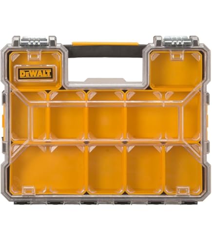 DEWALT Small Parts Organizer, Hardware Storage Box with