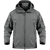 ReFire Gear Men's Army Special Ops Military Tactical Jacket Softshell Fleece Hooded Outdoor Coat