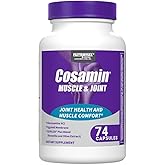 Cosamin Nutramax Muscle & Joint, Works to Decrease Cartilage Breakdown, Joint Health Supplement, Adult Men and Women Joint Health, 74 Capsules