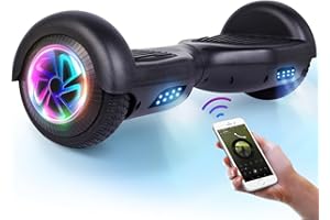 VEVELINE self balance scooter,6.5" Two-Wheel Self-Balancing Hover Board with Bluetooth Speakers and Fashion LED Lights for Kids and Adults