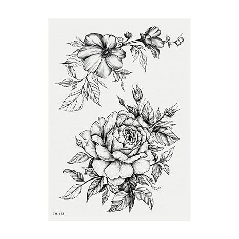 Le Bras De Fleur Noir Et Blanc Esquisse Des Autocollants De