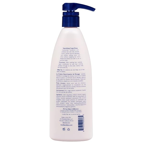 NOODLE & BOO SIBLING SIZE NOURISHING CREAM RINSE FOR BABY, CONDITIONER AND DETANGLER, 16 OZ