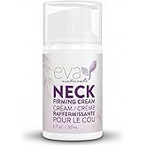 Eva Naturals Neck Firming Cream for Women - Neck Cream for Firming, Tightening, Lifting Sagging Skin, Anti Aging Moisturizer with Retinol, Collagen, Hyaluronic Acid, Peptides & Vitamin C — 1.7 Fl Oz