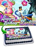 Luna Petunia Edible Image Cake Topper Personalized