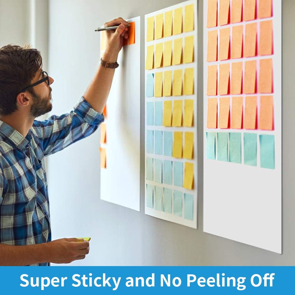 Sticky Easel Pads, Upgraded Flip Chart Paper, Large Easel Paper for Teachers, 25 x 30 Inches, Self Stick Easel Paper for White Board, 30 Sheets/Pad, 8 Pads, Super Sticky with 2 Strips of Adhesive: Pet Supplies