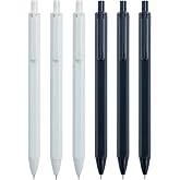 M&amp;G 6 Pcs Gel Pens, 0.35mm Black Ink Gel Pen Fine Point Pens, Retractable Gel Ink Rollerball Pens, Quick Dry Gel Ink Pens with Large Capacity Ink Smooth Writing for Office Schoo