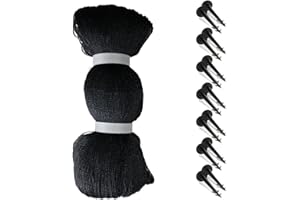 Rainleaf Pond Netting, 14' x 20' Pond Net Cover, Koi Pond Netting for Leaves, Heavy Duty Koi Pond Net Protecting Koi Fish from Herons, Stakes Included, Snare Nets