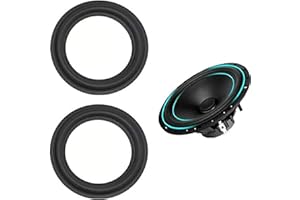 LinaLife 4 inch Speaker Foam Surround Repair Kit, 90mm Perforated Rubber Edge Rings Replacement Parts