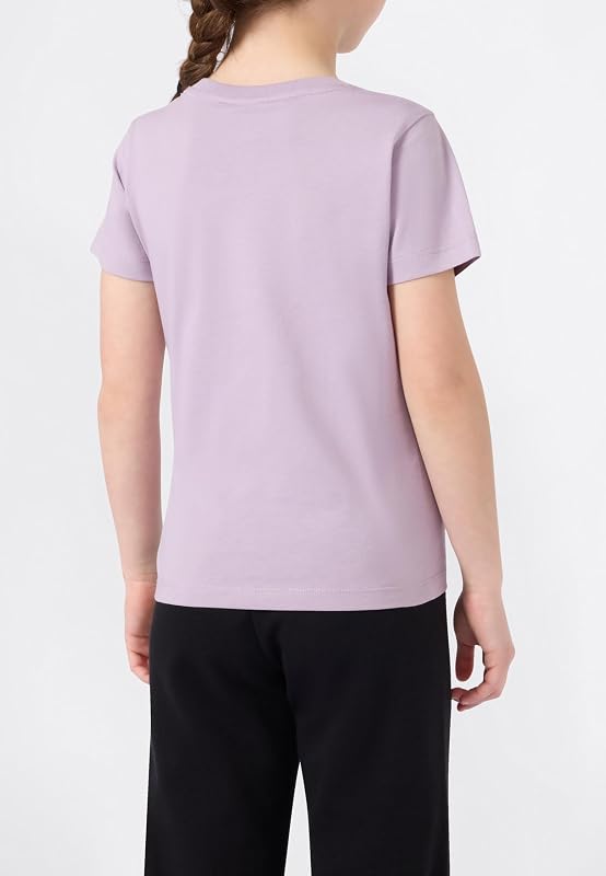 Legacy Girls, T-Shirt Girocollo con Grafica, S, Viola, Viola, S