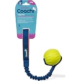 Coachi Tuggi Ball - Interactive Dog Toy for Tug of War &amp; Play | Strong &amp; Comfortable | Fun Reward Training | Great for Recall &amp; Agility | Interrupting Biting &amp; Chewing | Ideal For Puppies