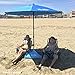 Xbrellas - High Wind Resistant Beach Umbrella Sand Base - 7.5 Round Patent Pending