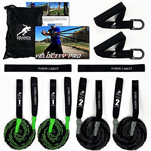 Kbands Fusion Cables Velocity Trainer (Baseball - Softball Resistance Arm Bands for Strength and Velocity)