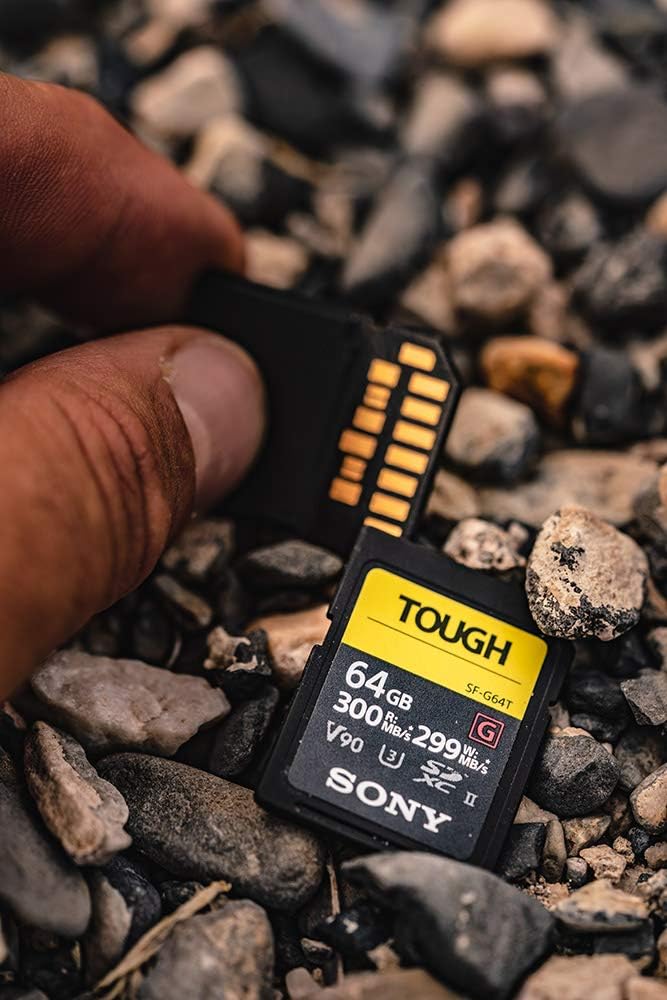 Sony TOUGH-G series SDXC UHS-II Card 64GB, V90, CL10, U3, Max R300MB/S, W299MB/S (SF-G64T/T1): SONY: Computers & Accessories